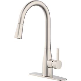 Fp4af316np-jpa1 Home Impressions 1-handle Pull-down Kitchen Faucet Brushed Nickel