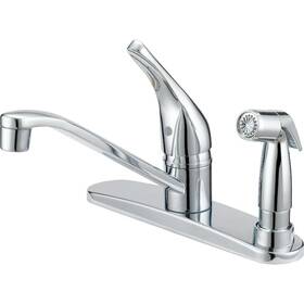 Fs610059cp-jpa1 Home Impressions 1-handle Lever Kitchen Faucet With Deck Spray Chrome