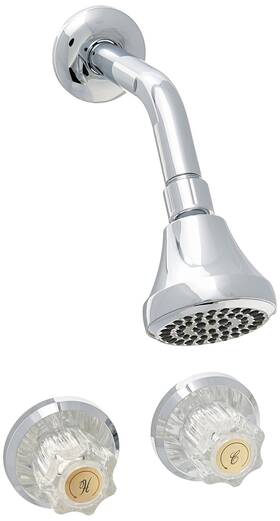 10-b82sachb Homewerks Worldwide Two Handle One Spray Shower Faucet Chrome