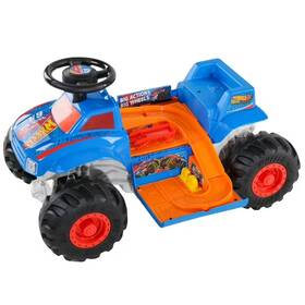 Gyl13 Hot Wheels Dynacraft Monster Truck 6v Ride-on Blue/red Ages 1.5-3 Years 1 Count
