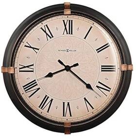 625-498 Howard Miller Atwater Wall Clock - Vintage Metal With Dark Rubbed