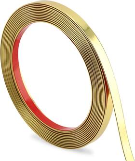 Glsj-p10-lj-5m Hungbak Peel And Stick Wall Molding Trim Flexible Pvc 16.4 Ft X 0.4 In Glossy Gold