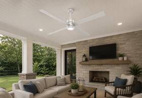 76257 Hunter Trak Indoor / Outdoor Ceiling Fan With Led Light And Wall Control 84 Inch W