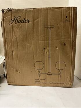 19739 Hunter Lighting - Xidane Palm Gold Chandelier