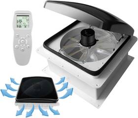 Hurrventer 642380793235 Build-in Rain Shield Rv Roof Fan Vent Trailer Camper 10 Speed 12v 14ftft Reversibl