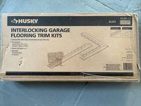 Husky 822384242513 18.4 Inch X Black Commercial Pvc Garage Flooring Trim Kit