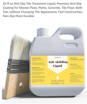 Hznxolrc 614166638641 Stone Grip Industrial Non-slip Anti-skidding Liquid Floor Treatment 1 Quart New