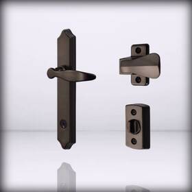 Bk1216orb Ideal Security - Door Lever With Deadbolt Lock For Out Oil Rubbed Bronze 4-posts