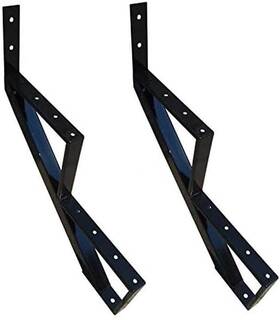 Inc 744759254917 Mtb Black Steel Stair Riser With 1/2/3/4/5/6/7 Steps