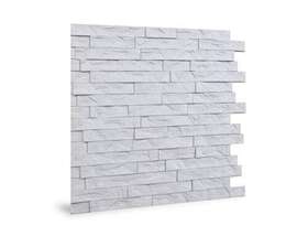 Innovera Decor 763552408228 D Cor Ledge Stone White 3d Wall Panel - 9 Pc