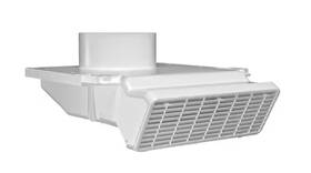 Sfv410 Inovate Bathroom Exhaust Under Eave Soffit Vent 4 Inch With Removable Front Grille