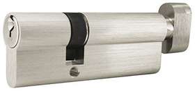 Cyeu-3055tk-15 Inox 638353235963 Euro Cylinder Schlage C Keyway Key And T-turn Satin Nickel