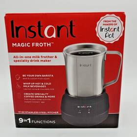 89077379 Instant Pot 17 Fl Oz Milk Frother Magic Cup 17oz Electric Steamer 600w