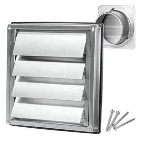 Insvrecho 617230246797 4-inch External Extractor Wall Vent Cushioned Non Return Flap