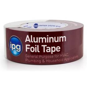 U0723 Ipg Aluminum Foil Tape 2 Inch X 50 Yd Silver Single Roll Seam And Seal Duct Board