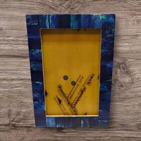 Jl-46wh-z Isaac Jacobs International Decorative Tile Blue Picture Frame 4 Inch X 6 - New
