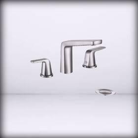 Hl-3h-bn1 Jakarda 8 - Inch 2 Handles Widespread Bathroom Faucet 3 Holes Wit Brushed Nickel