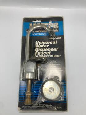 Wd100cp Jameco Industries Inc. Universal Water Dispenser Faucet - Hot And Cold Nos Chrome