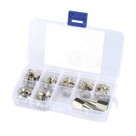 Jectseedc5mzbq4a Jectse Hydraulic Grease Fitting Kit 32pcs M6/m8/m10 Brass Zerk Nipple Fitt Inch