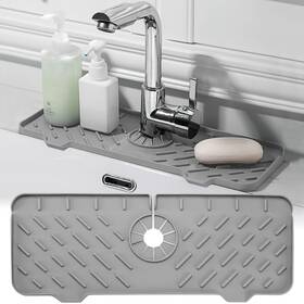Sh105 Jefure Silicone Faucet Splash Guard 17 Inch X6.1 Kitchen Sink Mat 90 Foldable Design F