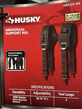 Jimenez Mr Discount 860008503800 Husky Universal Heavy-duty Sliding Black Suspension Rig