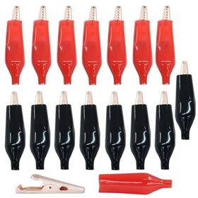 Hjs250217036 Jiozermi 20 Pack Copper Alligator Clips Insulated Electrical Test Kit Crocodile 45mm
