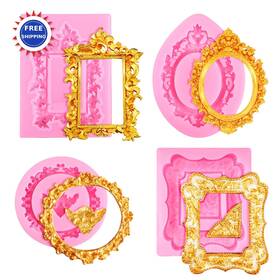 Qrs4ggbf Jjunw 639001 1 Photo Frame Silicone Molds Baroque Style Air Dry Clay Minis Cupcake Topper