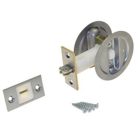 152115p1 Johnson Hardware Satin Nickel Silver Steel Pocket Door Privacy Lock