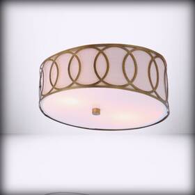 Jyl3502a Jonathan Y For Aria 2-light 12.25 Metal Led Flus Brass Gold I