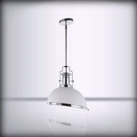Jyl9536c Jonathan Y Homer 13 1-light For Modern Industrial Chrome / White 1