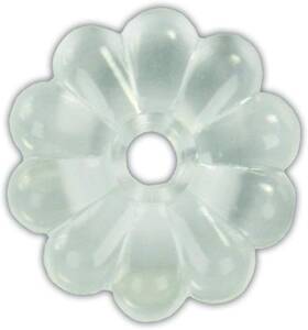 20465 Jr Products Plastic Rosette Pack Of 14 - Clear Klein