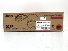 Qc6r Juno 196182650321 Quick Connect 6 Inch Ic Rated Remodel Recessed Housing 6-pack