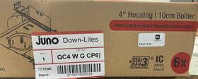 Qc4wgcp6 Juno Contractor Quick Connect 4 Inch New Construction Recessed Housing 6pk