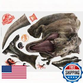 B07d5s4vrh Jurassic World Fallen Kingdom T-rex Giant Peel And Stick Wall Decals By