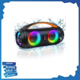Wm-d16 Jyx Bluetooth Speaker Portable Wireless With Dj Lights Free Shipping