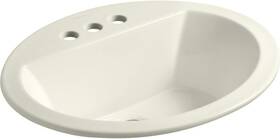 K-2699-4-96 Kohler Vitreous China Drop-in Arch Bathroom Sink 21 Biscuit 1.25