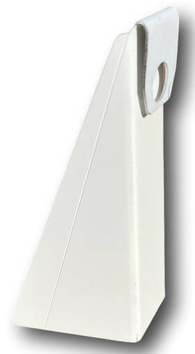 K-6-w-gutter K-tec Gutter Supply Wedge White 10 Pack For 6 Inch Gutters With 3/12 Through 5/12 Roof