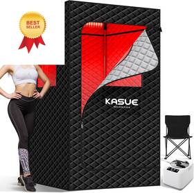 Snff-a1 Kasue Infrared Sauna Box Portable Steam Tent With 3l/1400w Steamer Black-c1