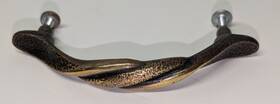 21-kbc Kbc Hardware 49887 Lot Of Brass Twisted Drawer Pull 3 Inch Center Style #49887