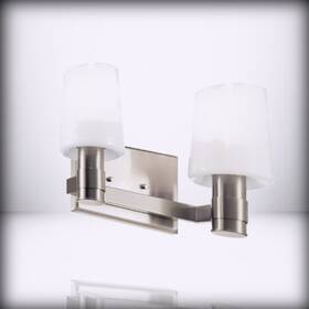 55175ni Kichler Adani 2-light Vanity For Modern Light With Opal Glass In Brushed Ni 1