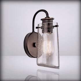 Kichler Lighting 783927379687 Braelyn - 9.5 Wall Sconce In Olde Bronze 1-light Industria Old Bronz