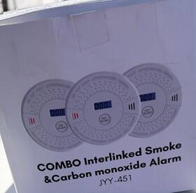 Jyj-451 Kidde Jyy-451 Combo Interlinked Smoke And Carbon Monoxide Alarm Lcd Display Battery