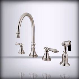 Kingston Brass 663370136863 For Elements Of Design Es2798albs Governor 8ft Brushed Nickel 8