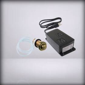 Kadk21ab Kingston Brass - Trimscape Dual Outlet Garbage Disposal A Antique