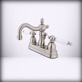 Kb1608pl Kingston Brass For Heritage 4-inch Centerset Lavatory Fauc Brushed Ni