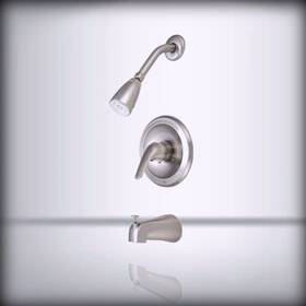 Kb538l Kingston Brass Chatham Tub And Shower Faucet Brushed Ni 72 X 6.75 7.75