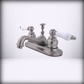 Kb608pl Kingston Brass - Restoration 4-inch Centerset Lavatory Fa Brushed Nickel