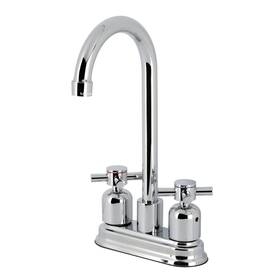 Kb8491dx Kingston Brass Concord Two-handle 2-hole Deck Mount Bar Faucet In Po Kb8491dx Kingston Brass Concord Two-handle 2-hole Deck Mount Bar Faucet In Po