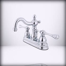 Ks1601bl Kingston Brass - For Heritage 4 Centerset Bathroom Fauc 9.25 X 4.81