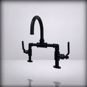 Ks2170kl Kingston Brass Whitaker Bridge Bathroom Faucet Ma 13.38 X 6.5 12.5